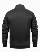 2 Pcs Men Fleece Plain Zipper Track Suit