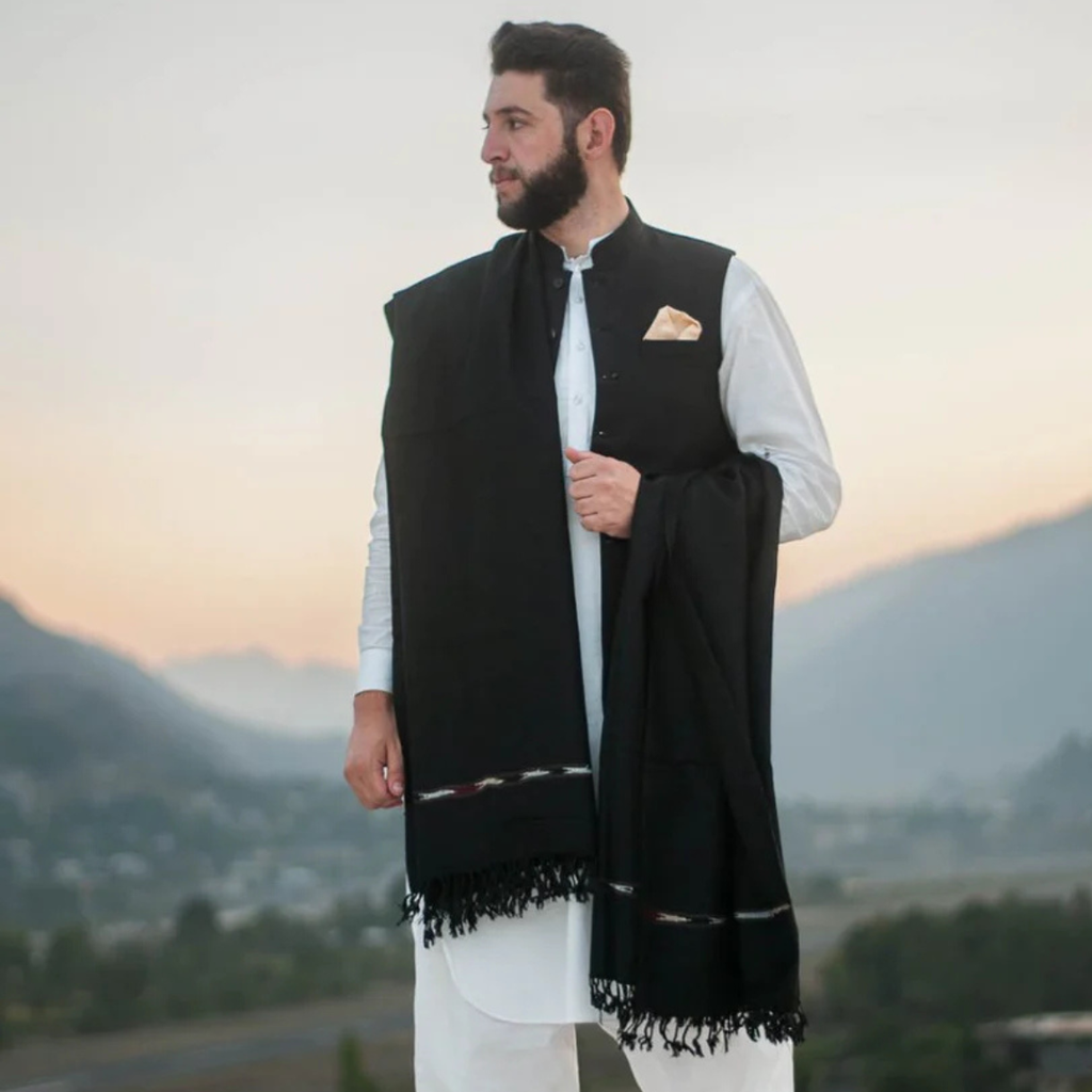 1 PC Men Woolen Shawl سردیوں کا بہترین تحفہ