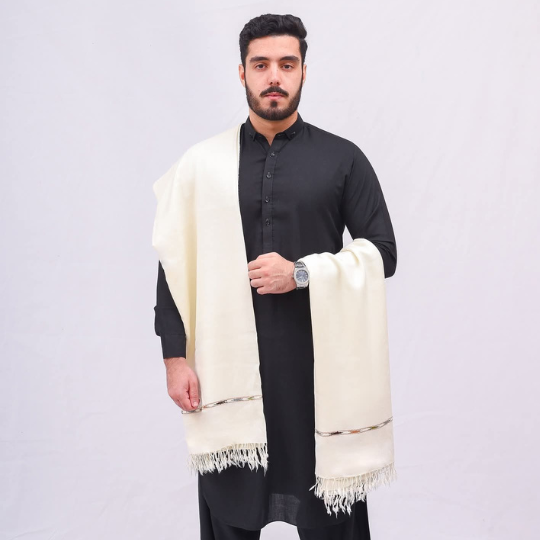 1 PC Men Woolen Shawl سردیوں کا بہترین تحفہ