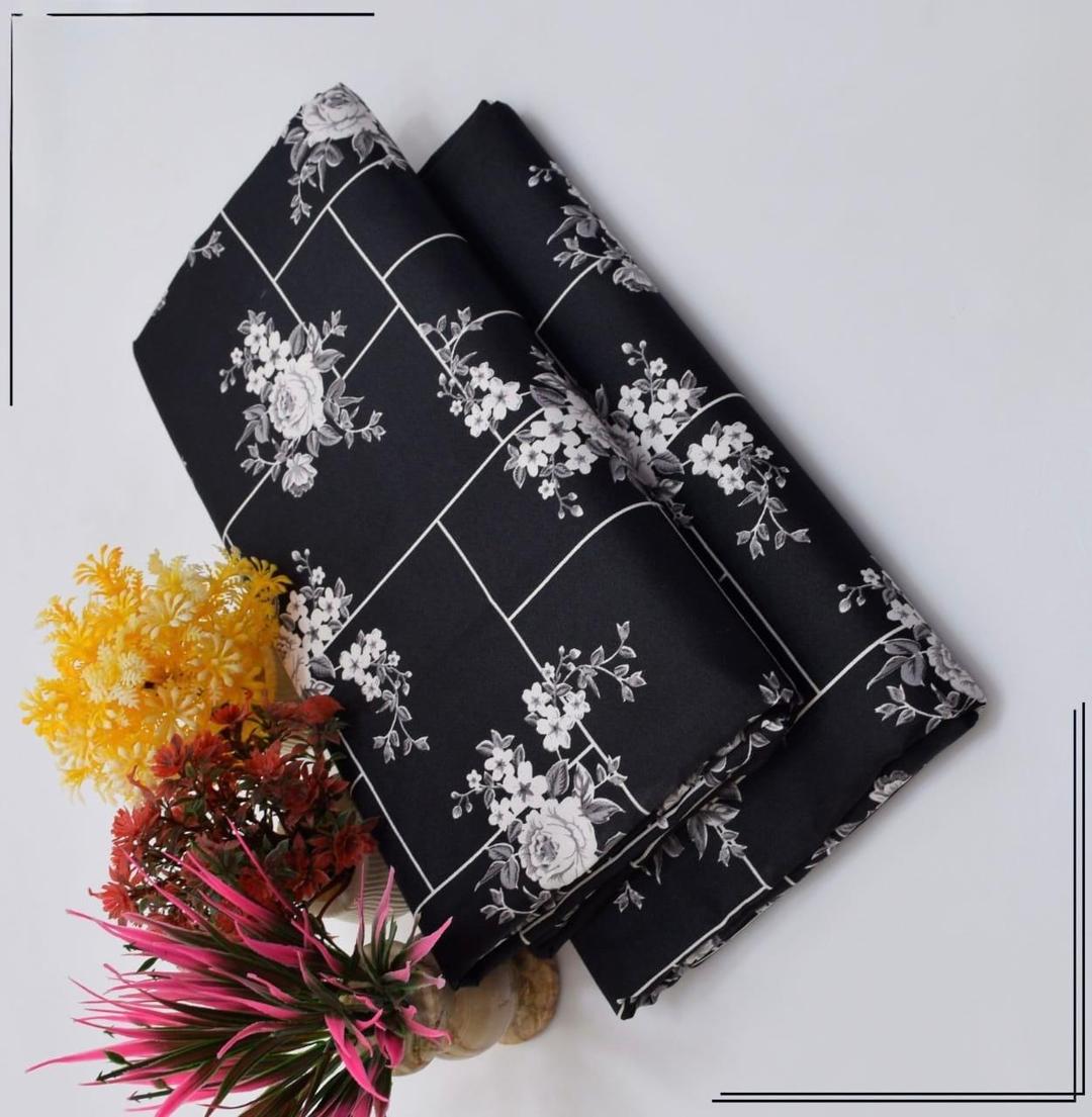 2 Pcs Women's Unstitched Printed Suit