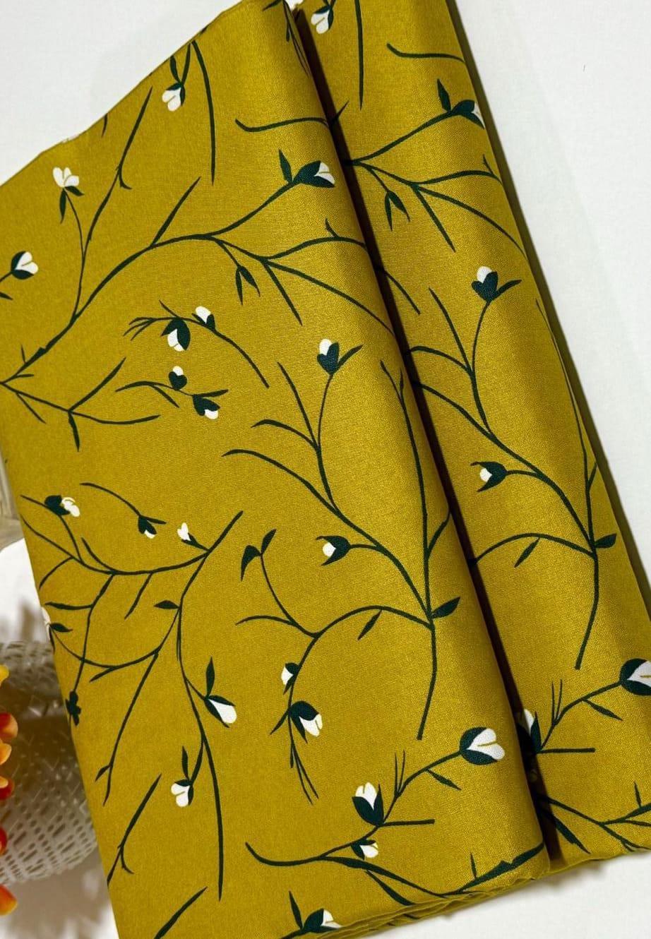 2 Pcs Women's Unstitched Printed Suit